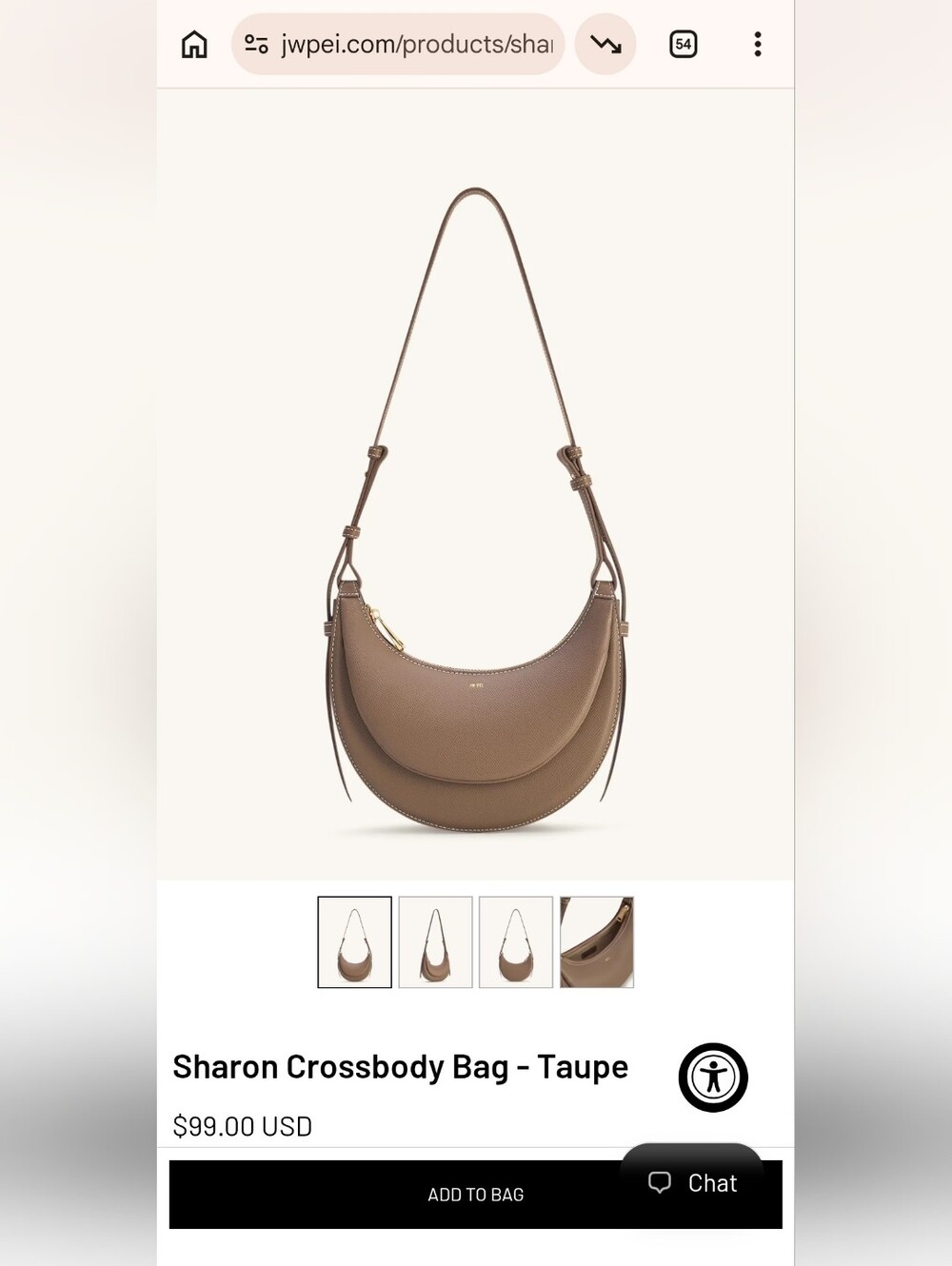 JW PEI Sharon Crossbody Bag in Taupe